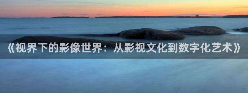 草草第一浮力影院：《视界下的影像世界：从影视文化到数字化艺术》
